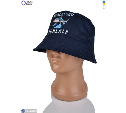 Панама дитяча на літо (3 шт. р.сетка ) синій  "Raluka"