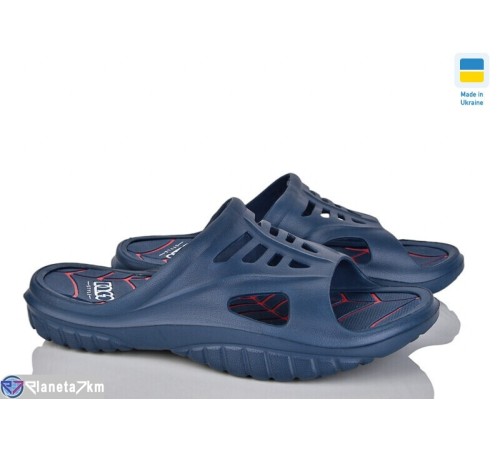 Шлепки чоловічі на літо (8 пар р.41-46) синій  "LEO"