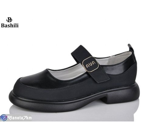 Дитячі туфлі на весну/осінь (8 пар р.32-37) чорний  "Башили"
