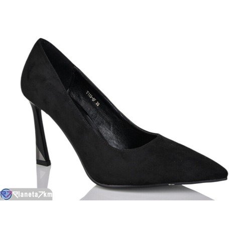 Туфлі жіночі на весну/осінь (6 пар р.35-39) чорний  "MARADONA"