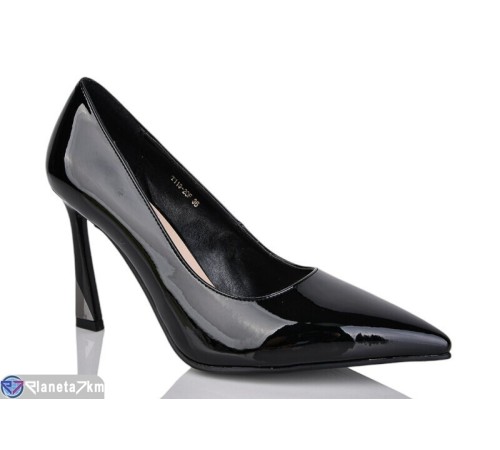 Туфлі жіночі на весну/осінь (6 пар р.35-39) чорний  "MARADONA"