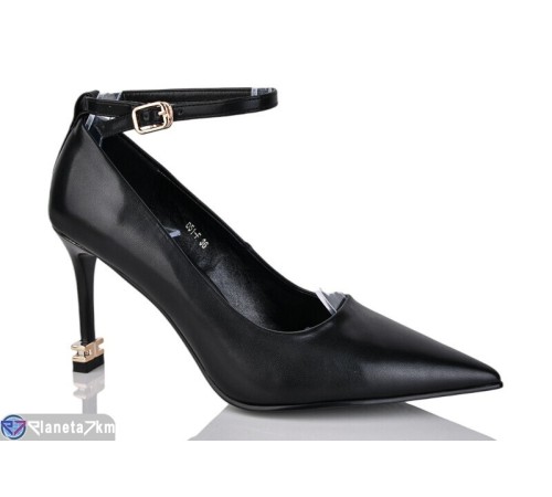 Туфлі жіночі на весну/осінь (6 пар р.35-40) чорний  "MARADONA"