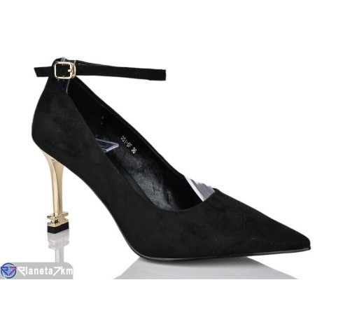 Туфлі жіночі на весну/осінь (6 пар р.35-40) чорний  "MARADONA"