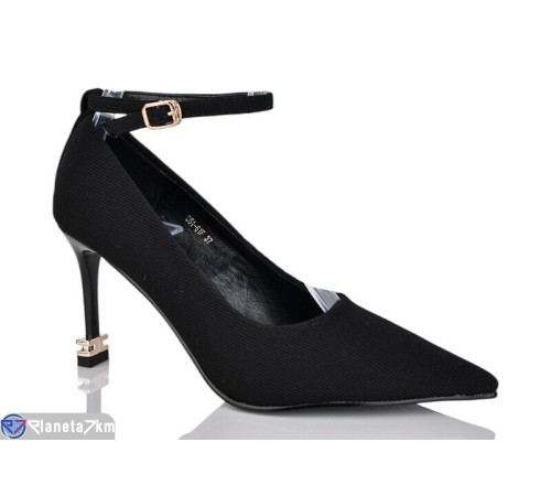 Туфлі жіночі на весну/осінь (6 пар р.35-40) чорний  "MARADONA"