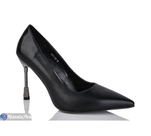 Туфлі жіночі на весну/осінь (6 пар р.35-40) чорний  "MARADONA"