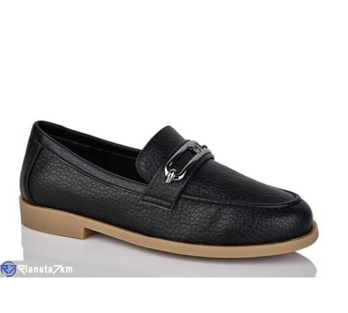 Туфлі жіночі на весну/осінь (6 пар р.36-41) чорний  "MARADONA"