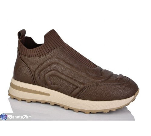 Кросівки жіночі на весну/осінь (6 пар р.36-40) коричневий  "MARADONA"