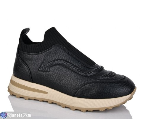 Кросівки жіночі на весну/осінь (6 пар р.36-40) чорний  "MARADONA"