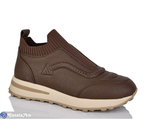 Кросівки жіночі на весну/осінь (6 пар р.36-40) коричневий  "MARADONA"