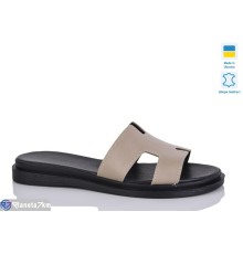 Шлепки жіночі на літо (6 пар р.36-40) коричневий  "LIKA"