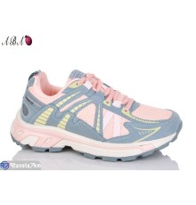 Кросівки жіночі на весну/осінь (8 пар р.36-41) рожевий  "Aba"