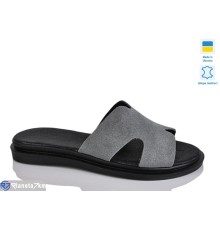 Шлепки жіночі на літо (6 пар р.36-40) сірий  "LIKA"