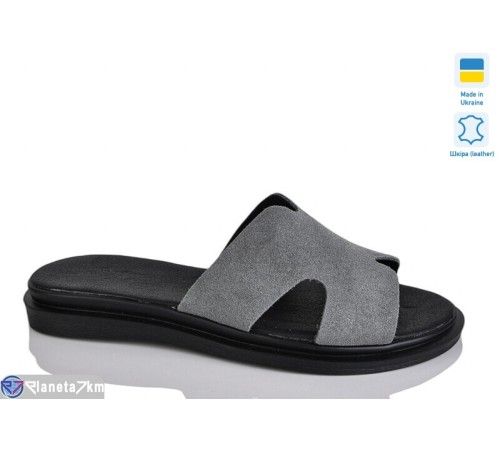 Шлепки жіночі на літо (6 пар р.36-40) сірий  "LIKA"