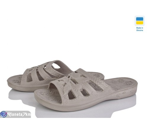 Шлепки жіночі на літо (6 пар р.36-41) коричневий  "Ladmir"