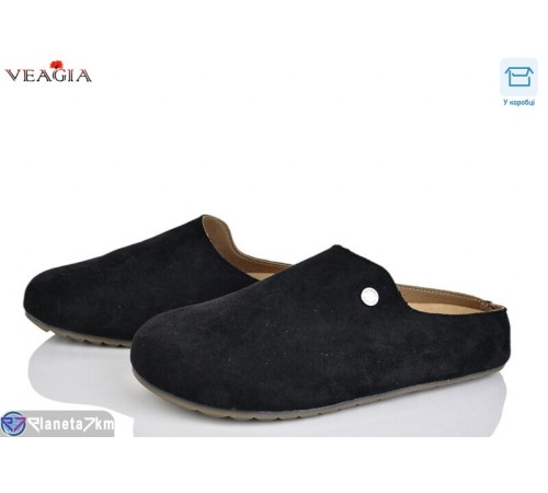 Жіночі сабо на весну/осінь (8 пар р.36-40) чорний  "Veagia-ADA"