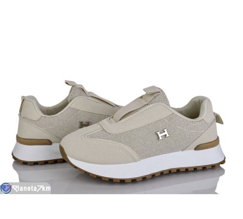 Кросівки жіночі на весну/осінь (8 пар р.36-41) бежевий  "LOREDANA"