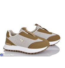 Кросівки жіночі на весну/осінь (8 пар р.36-41) коричневий  "LOREDANA"