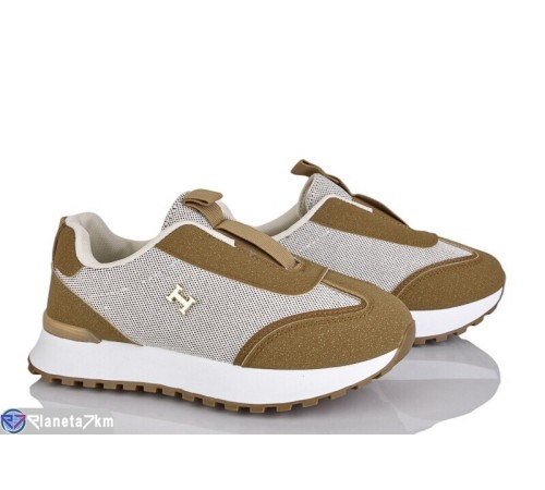 Кросівки жіночі на весну/осінь (8 пар р.36-41) коричневий  "LOREDANA"