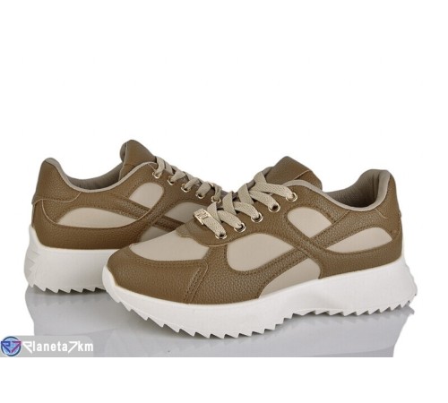 Кросівки жіночі на весну/осінь (8 пар р.36-41) коричневий  "LOREDANA"