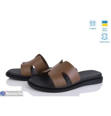 Шлепки жіночі на літо (6 пар р.37-40) коричневий  "Daman"
