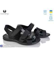 Сандалі чоловічі на літо (8 пар р.40-45) чорний  "Alex Bens"