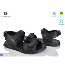 Сандалі чоловічі на літо (8 пар р.40-45) чорний  "Alex Bens"