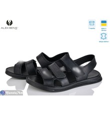 Сандалі чоловічі на літо (8 пар р.40-45) чорний  "Alex Bens"