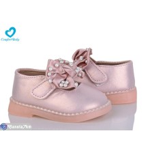 Дитячі туфлі на весну/осінь (7 пар р.15-19) рожевий  "Comfort-baby"