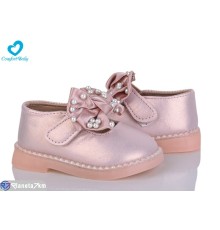 Дитячі туфлі на весну/осінь (7 пар р.15-19) рожевий  "Comfort-baby"