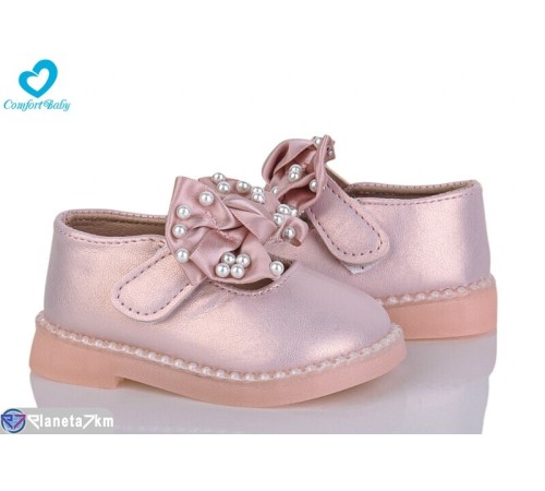 Дитячі туфлі на весну/осінь (7 пар р.15-19) рожевий  "Comfort-baby"