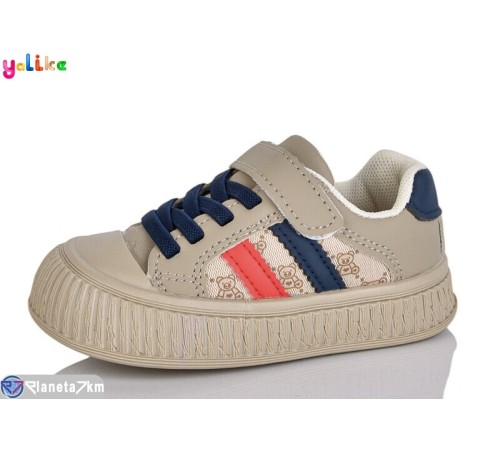 Дитячі кросівки на весну/осінь (12 пар р.22-27) бежевий  "Yalike"