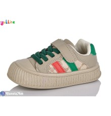 Дитячі кросівки на весну/осінь (12 пар р.22-27) бежевий  "Yalike"