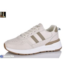 Кросівки жіночі на весну/осінь (8 пар р.38-42) бежевий  "Lilin"