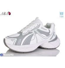 Кросівки жіночі на весну/осінь (8 пар р.36-41) білий  "Aba"