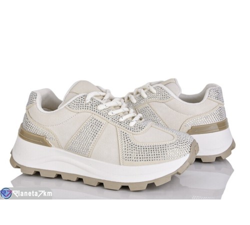 Кросівки жіночі на весну/осінь (8 пар р.36-41) бежевий  "LOREDANA"