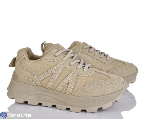 Кросівки жіночі на весну/осінь (8 пар р.36-41) бежевий  "LOREDANA"