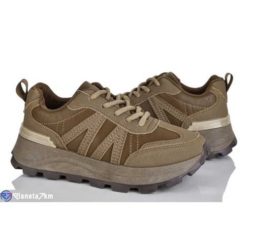 Кросівки жіночі на весну/осінь (8 пар р.36-41) коричневий  "LOREDANA"