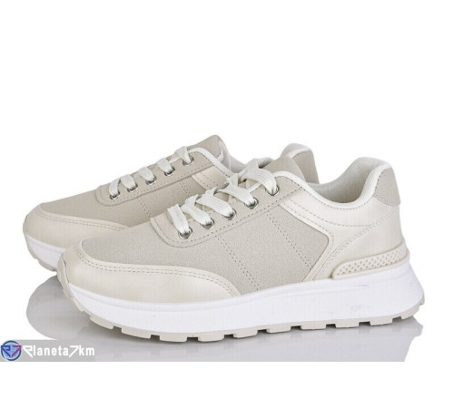 Кросівки жіночі на весну/осінь (8 пар р.36-41) бежевий  "LOREDANA"