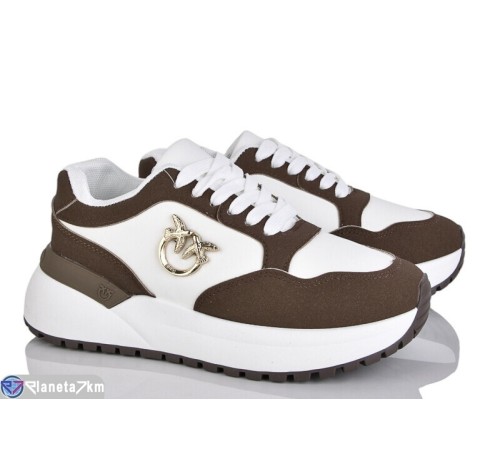 Кросівки жіночі на весну/осінь (8 пар р.36-41) коричневий  "LOREDANA"