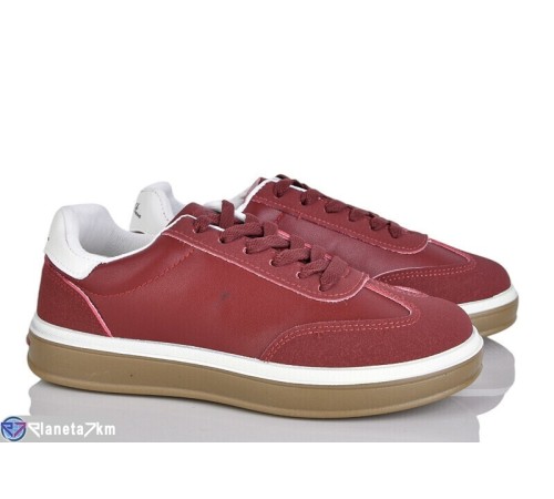 Кросівки жіночі на весну/осінь (8 пар р.36-41) бордовий  "LOREDANA"