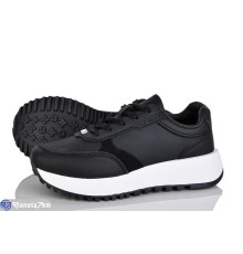 Кросівки жіночі на весну/осінь (8 пар р.36-41) чорний  "LOREDANA"