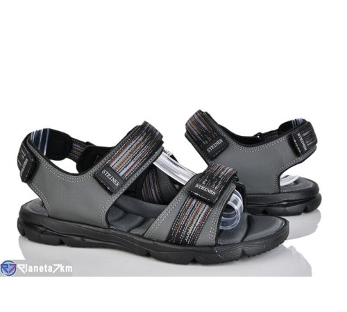 Сандалі чоловічі на літо (8 пар р.41-46) сірий  "DiRama"