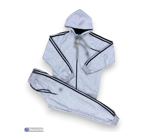 Спортивний костюм чоловічий на весну/осінь (5 шт. р.сетка M-3XL) сірий  "Peton"