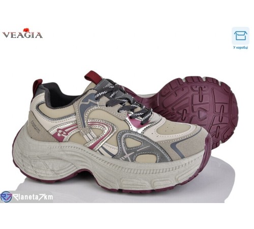 Кросівки жіночі на весну/осінь (8 пар р.36-40) коричневий  "Veagia-ADA"