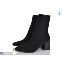 Черевики жіночі на весну/осінь (6 пар р.36-40) чорний  "MARADONA"