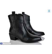 Черевики жіночі на весну/осінь (6 пар р.36-40) чорний  "MARADONA"