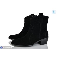 Черевики жіночі на весну/осінь (6 пар р.36-40) чорний  "MARADONA"