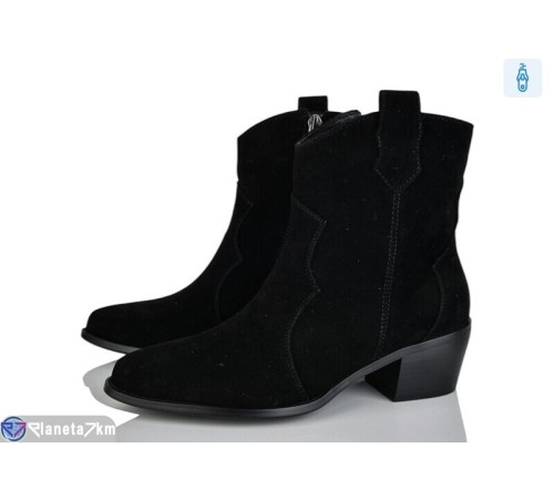 Черевики жіночі на весну/осінь (6 пар р.36-40) чорний  "MARADONA"