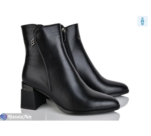 Черевики жіночі на весну/осінь (6 пар р.36-40) чорний  "MARADONA"