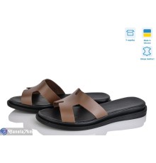 Шлепки жіночі на літо (6 пар р.36-40) коричневий  "Linda"